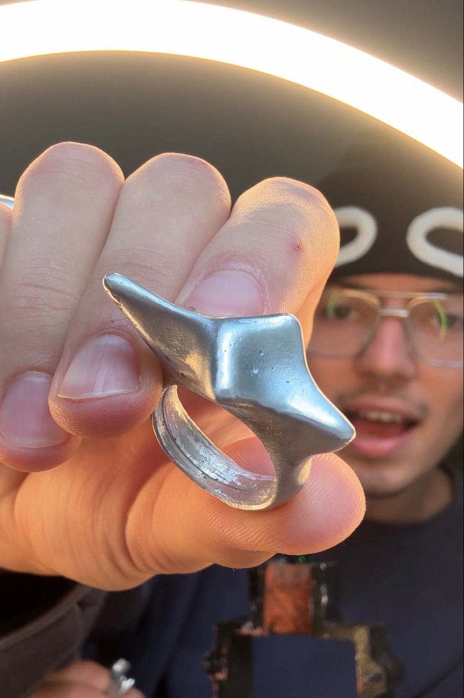 Bone Ring - 100% Recycled Aluminum